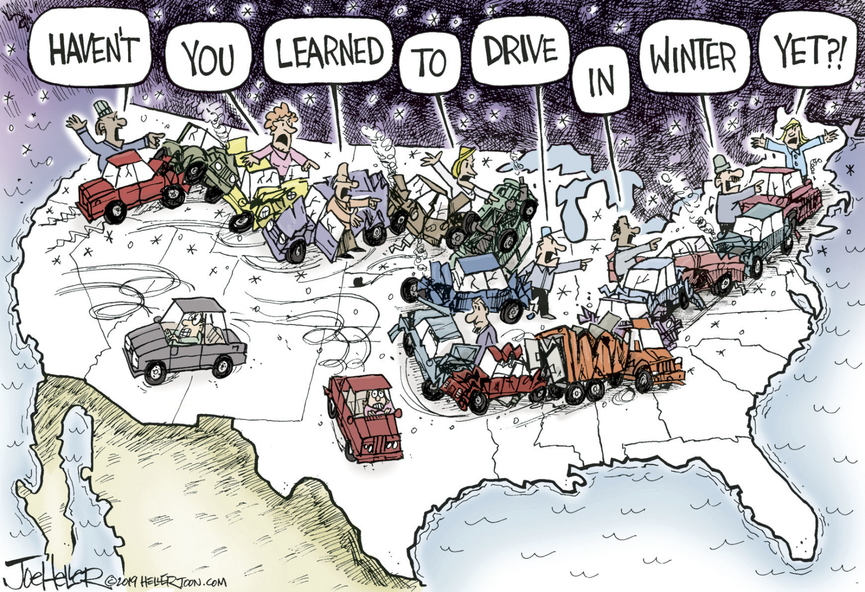 Winter Driving by Joe Heller